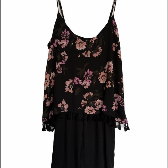 Women’s Romper,Floral,Fringe trims,Size M - Picture 2 of 11